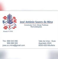 Ofertas de emprego de José António Soares da Mina Construtor Civil e remodelações 